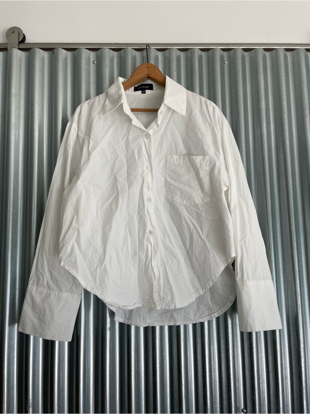 Lightweight White Casual Button-Down Shirt - Men's